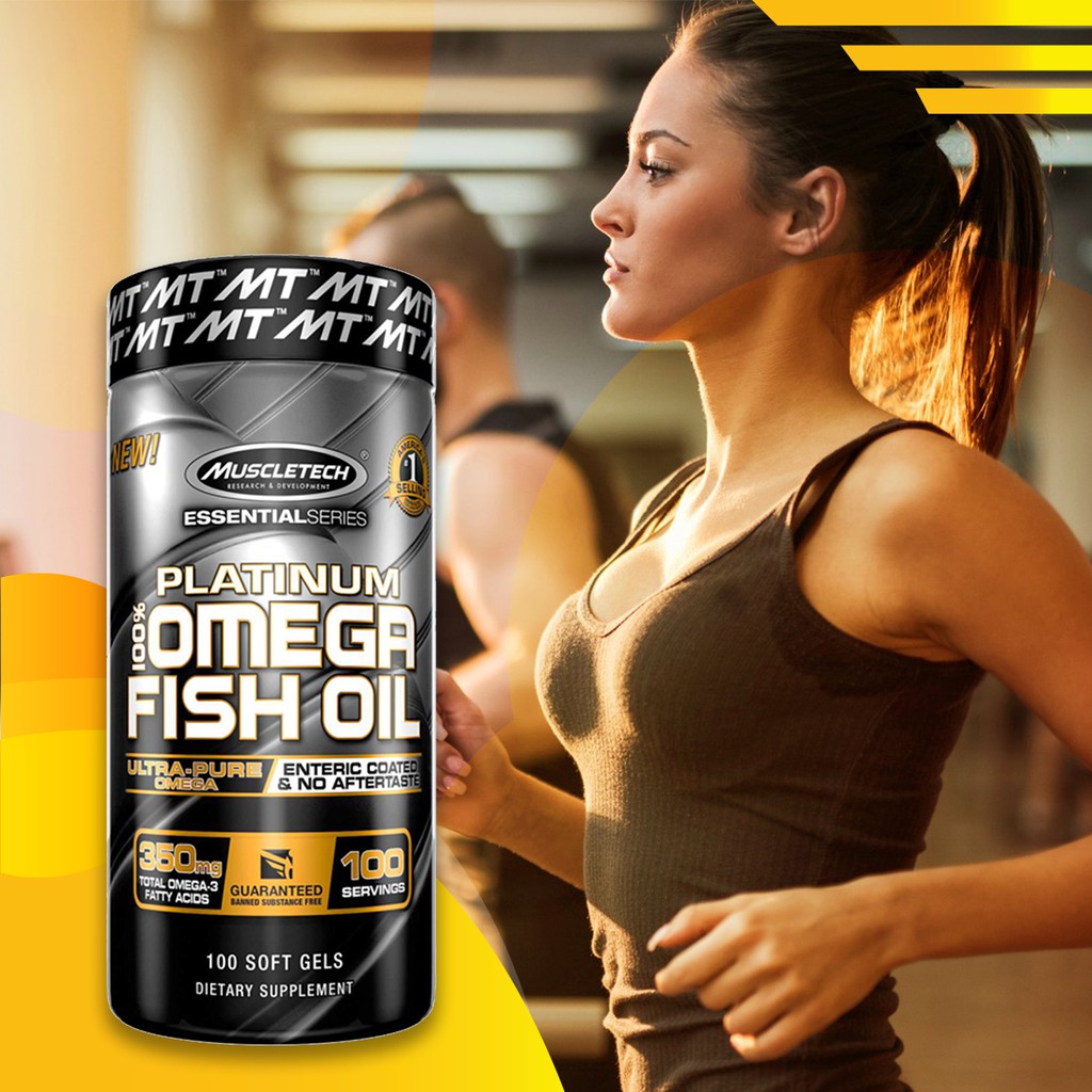 Omega 3 | Dầu Cá Omega 3 Cao Cấp | Muscletech Platinum Fish Oil 100 Viên - Suppcare Store.