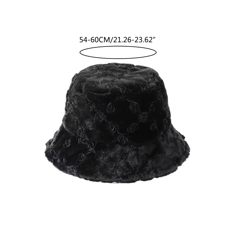 Mũ Tai Bèo Họa Tiết Hoa Hồng Giữ Ấm Thời Trang Đường Phố