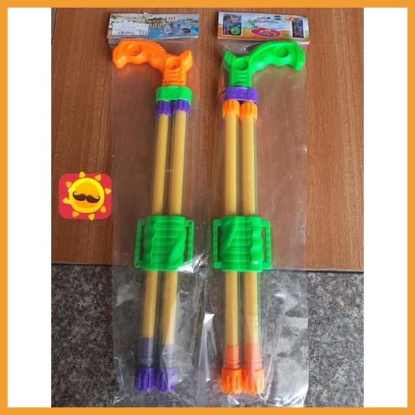 Súng nước 2 nòng cho bé chơi mùa hè, chơi công viên, chơi biển