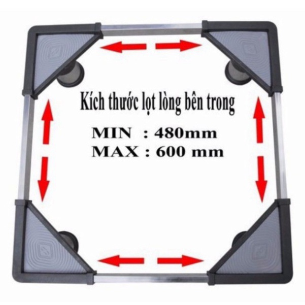 CHÂN KÊ MÁY GIẶT TỦ LẠNH Đế Nhựa Chống Rung Lắc Cao Cấp | (TT65)