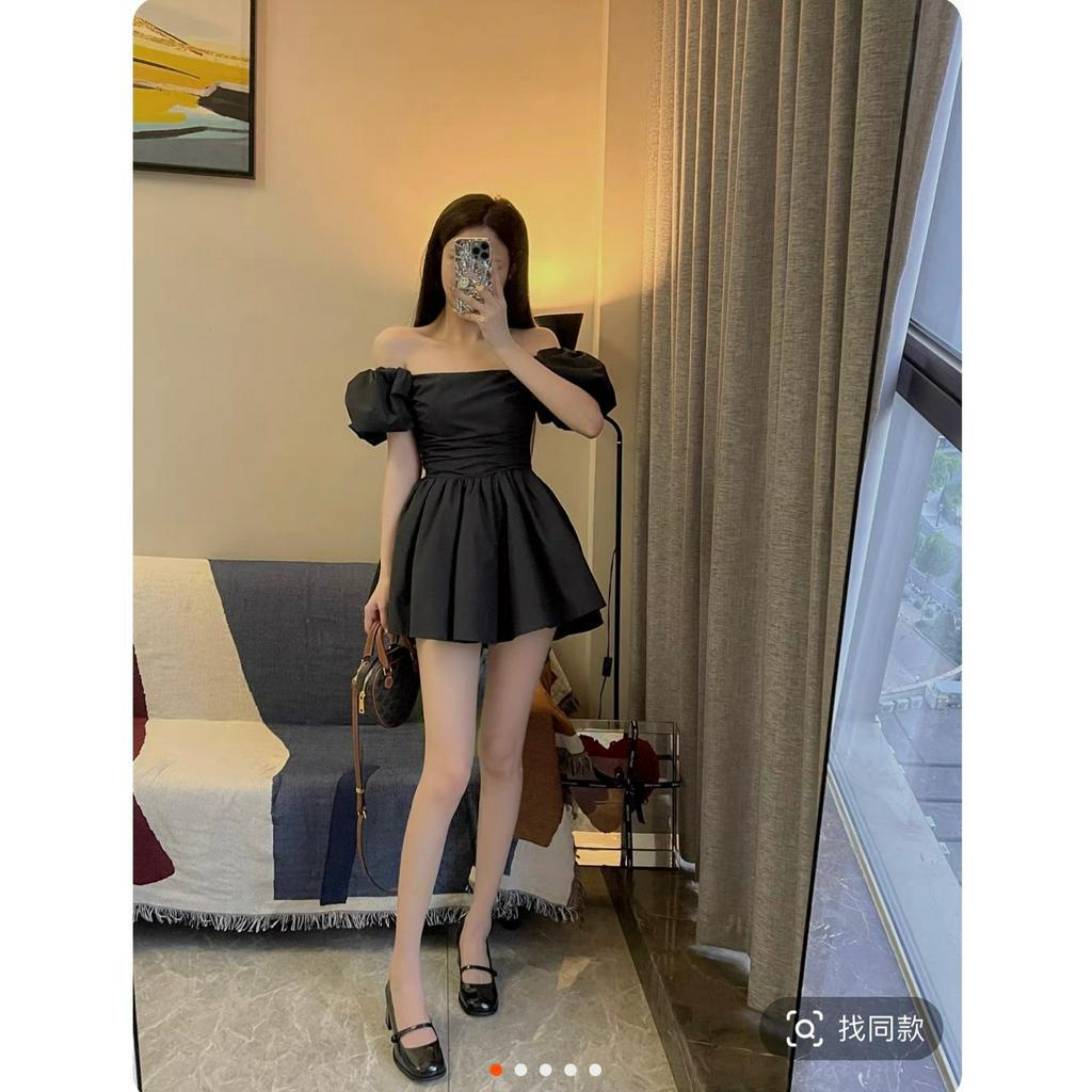 D39 Set Áo Baybydoll 21ROOM Cúp Ngực Tay Phồng Có Mút Dáng Xòe Cực Xinh Phong Cách Bánh Bèo Nữ