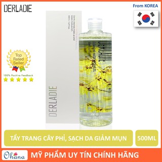 Nước Tẩy Trang Derladie Làm Sạch, Giảm Mụn Chiết Xuất Cây Phỉ Derladie Cleansing Water Witch Hazel 500ml