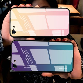 Ốp điện thoại kính cường lực bằng silicone cứng cho IPhone 7 Plus/8 Plus