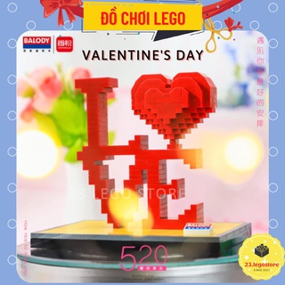 Bộ đồ chơi lắp ghép chữ LOVE dành cho ngày lễ tình yêu Valentine, làm quà tặng cho tình yêu