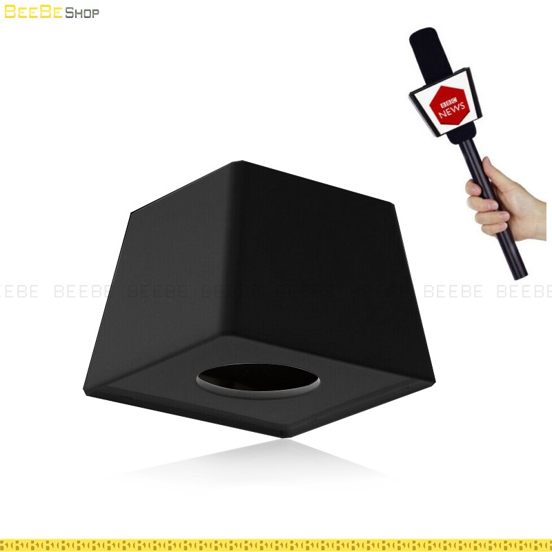 Gá Dán Logo Thương Hiệu Cho Micro Phỏng Vấn - Microphone Flag Box