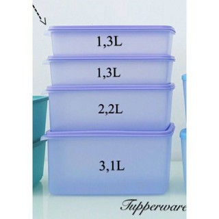Bộ 4 hộp trữ mát Stak N Stor (4 hộp) Tupperware chính hãng