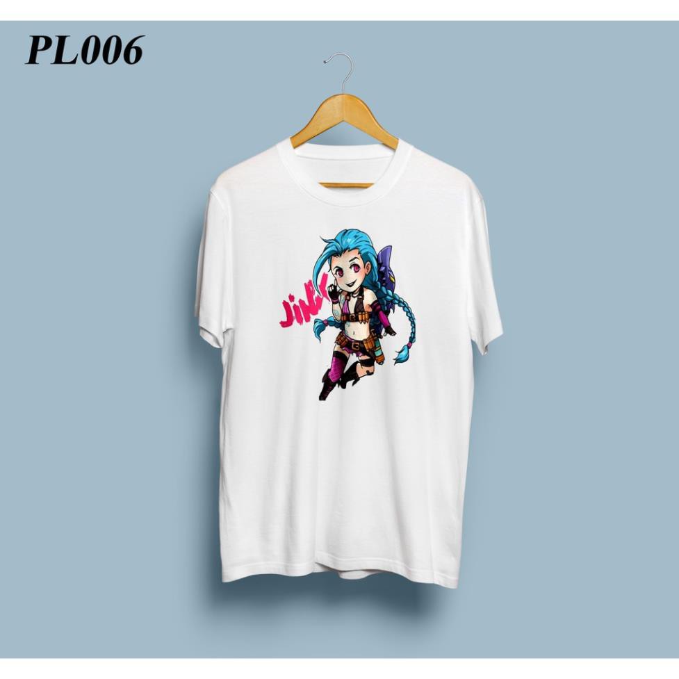 SALE- Áo thun liên minh in hình Jinx mã PL006