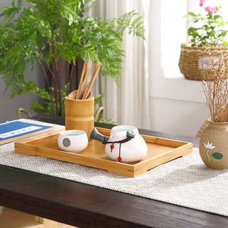 Khay gỗ đựng trà phong cách Nhật Bản