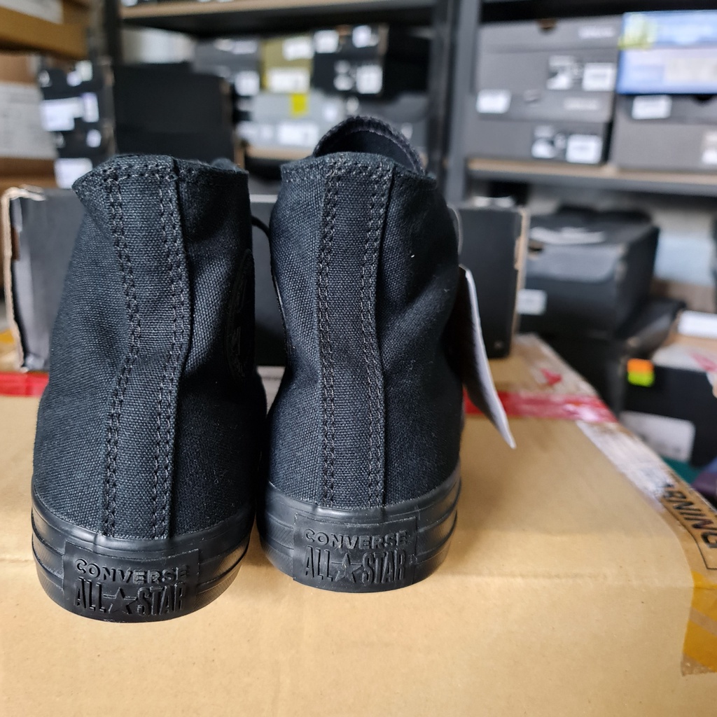 Giày Converse chính hãng đen cổ cao classic bao check