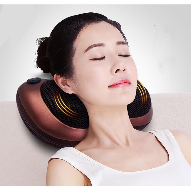 GỐI MASSAGE HỒNG NGOẠI 8 BI AKITA NHẬT BẢN CAO CẤP