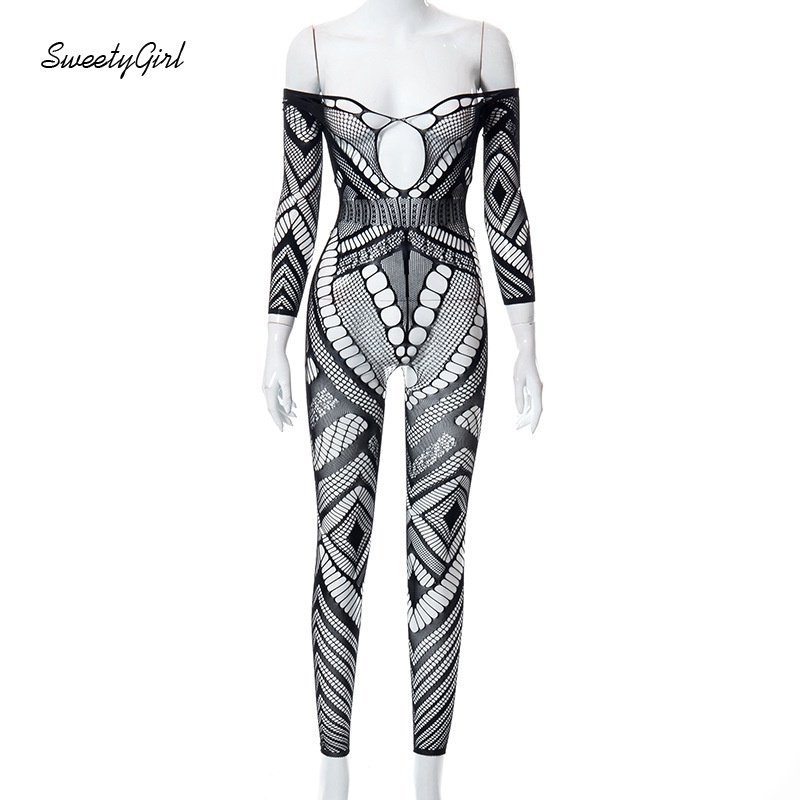 Jumpsuit Tay Dài Cổ Chữ V Khoét Sâu Màu Trơn Quyến Rũ Thời Trang 2022 Cho Nữ