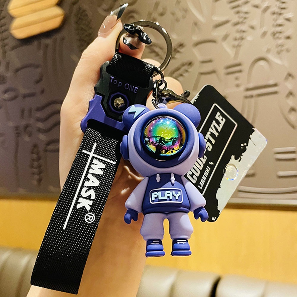 Móc Khóa Hình Gấu Dễ Thương Có Đèn Flash