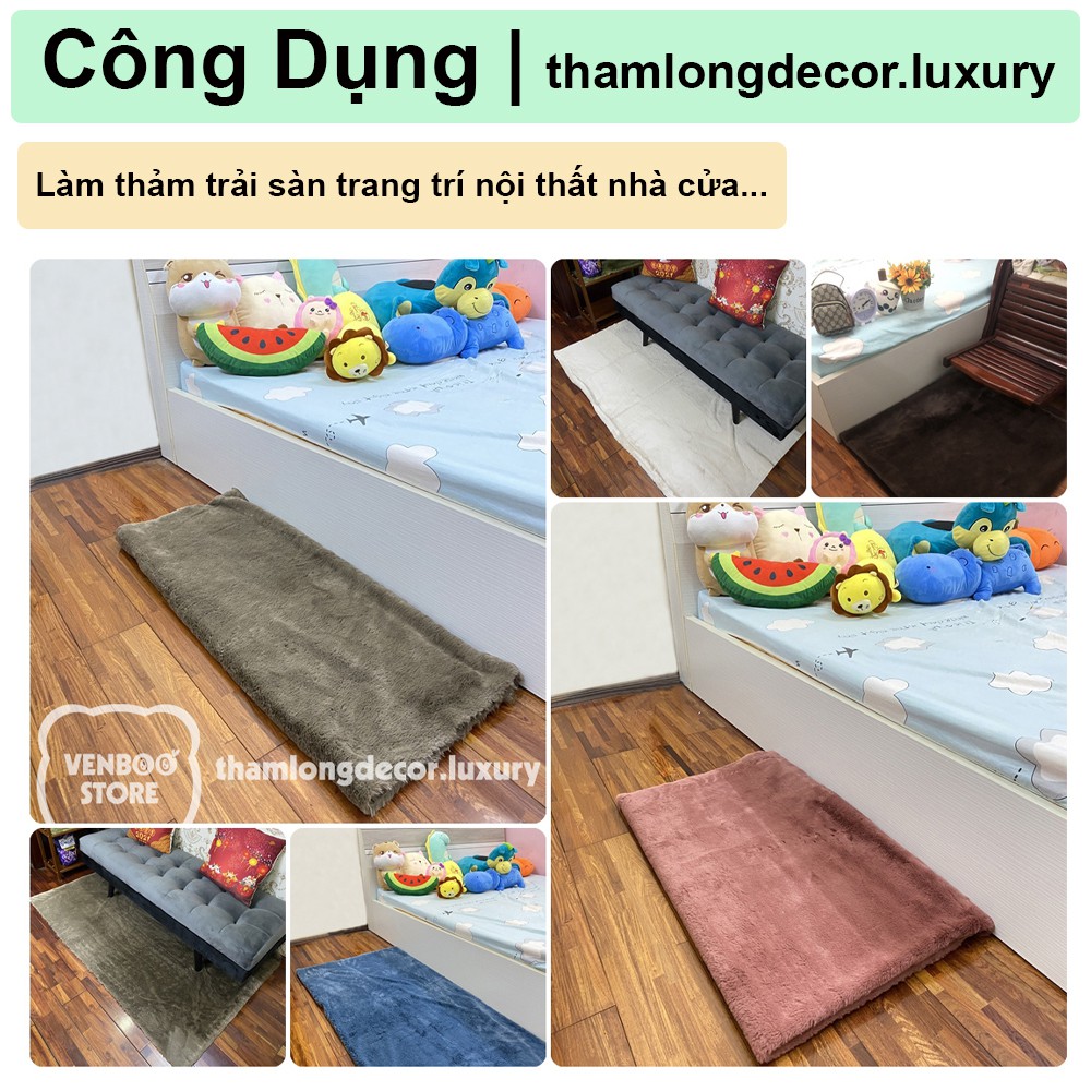 100x160cm Thảm Lông Trải Sàn Decor Phòng Ngủ Decor Phòng Khách | Thảm Lông Chụp Ảnh | Lông THỎ Korea