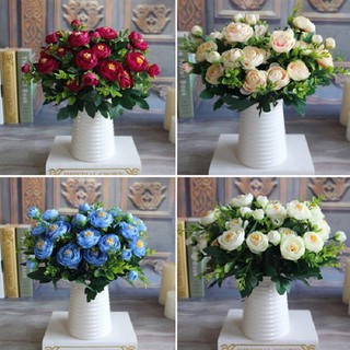 Hoa lụa - cụm hồng tỉ muội