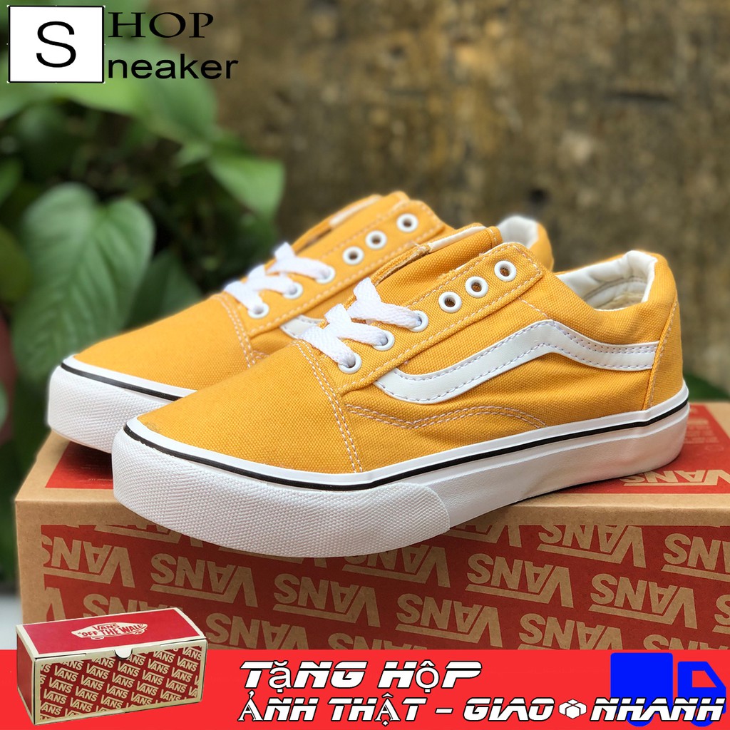 Giày Thể Thao Vans Old Skool Màu Vàng Đủ Size