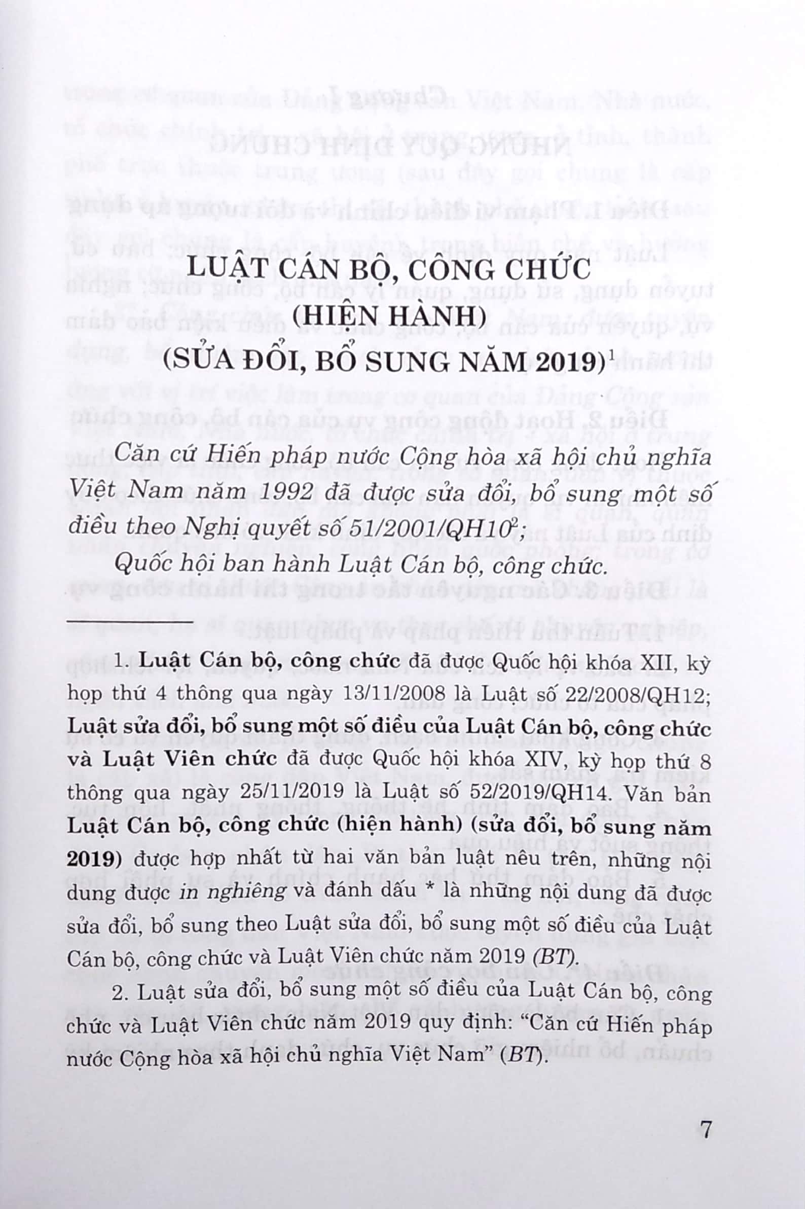 Sách Luật Cán Bộ, Công Chức (Hiện Hành) (Sửa Đổi, Bổ Sung Năm 2019) | BigBuy360 - bigbuy360.vn