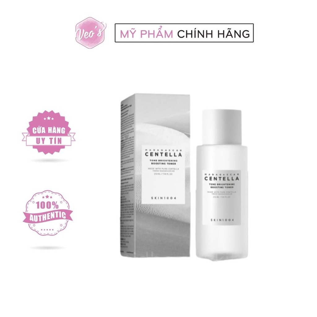 [New 2021] Nước hoa hồng làm sáng da Skin1004 Madagascar Centella Tone Brightening Boosting Toner 210ml