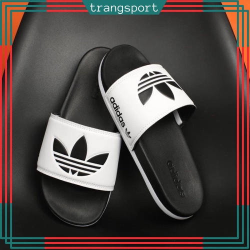 Dép adidas nam quai ngang nệm êm ba lá Fullbox