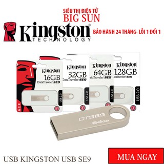 USB Kingston SE9 64Gb/32Gb/16Gb/8Gb/4Gb/2Gb 🔥RẺ VÔ ĐỊCH🔥 USB chống nước 2.0 chính hãng, siêu nhỏ gọn BH 1 năm