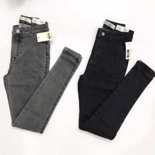 Quần jean lưng cao XANH ĐEN TOPSHOP- có ảnh và clip thật quay tại store