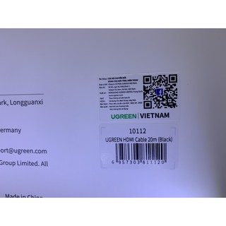 Cáp HDMI 20M cao cấp hỗ trợ Ethernet Ugreen 10112