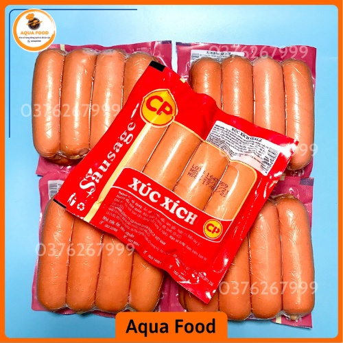 Xúc xích Vealz Sausage C.P 500g, xúc xích CP dùng chiên, nướng, ăn vặt, thả lẩu thơm ngon tiện lợi