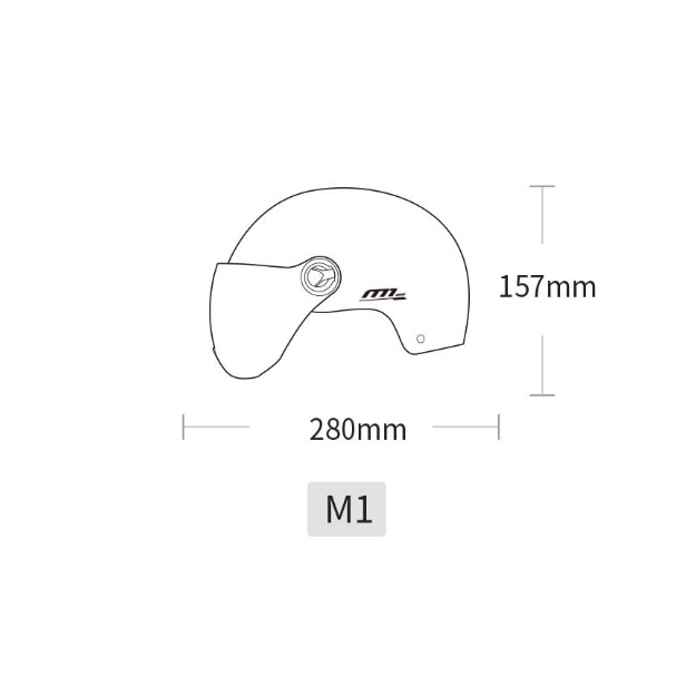 Mũ Nón Bảo Hiểm Xiaomi Youpin HIMO M1 Đi Xe Máy An Toàn Nhẹ Nhàng Và Thoáng Khí - Hàng Nhập Khẩu