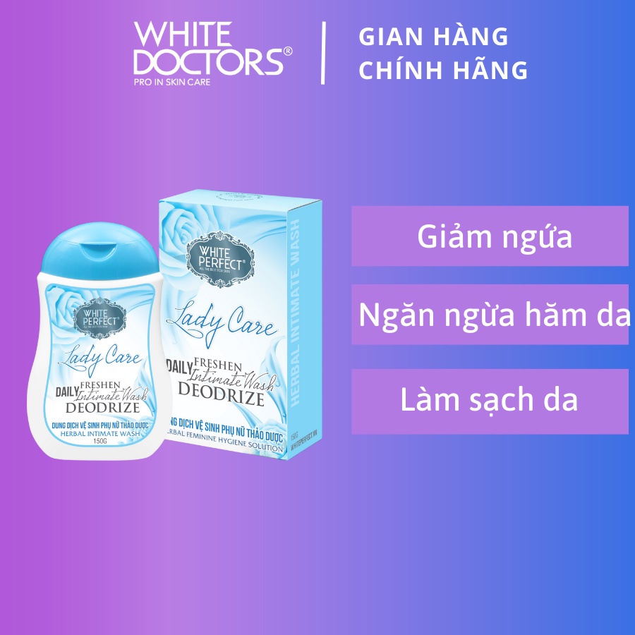 Dung dịch vệ sinh phụ nữ White Doctors Lady Care 150g
