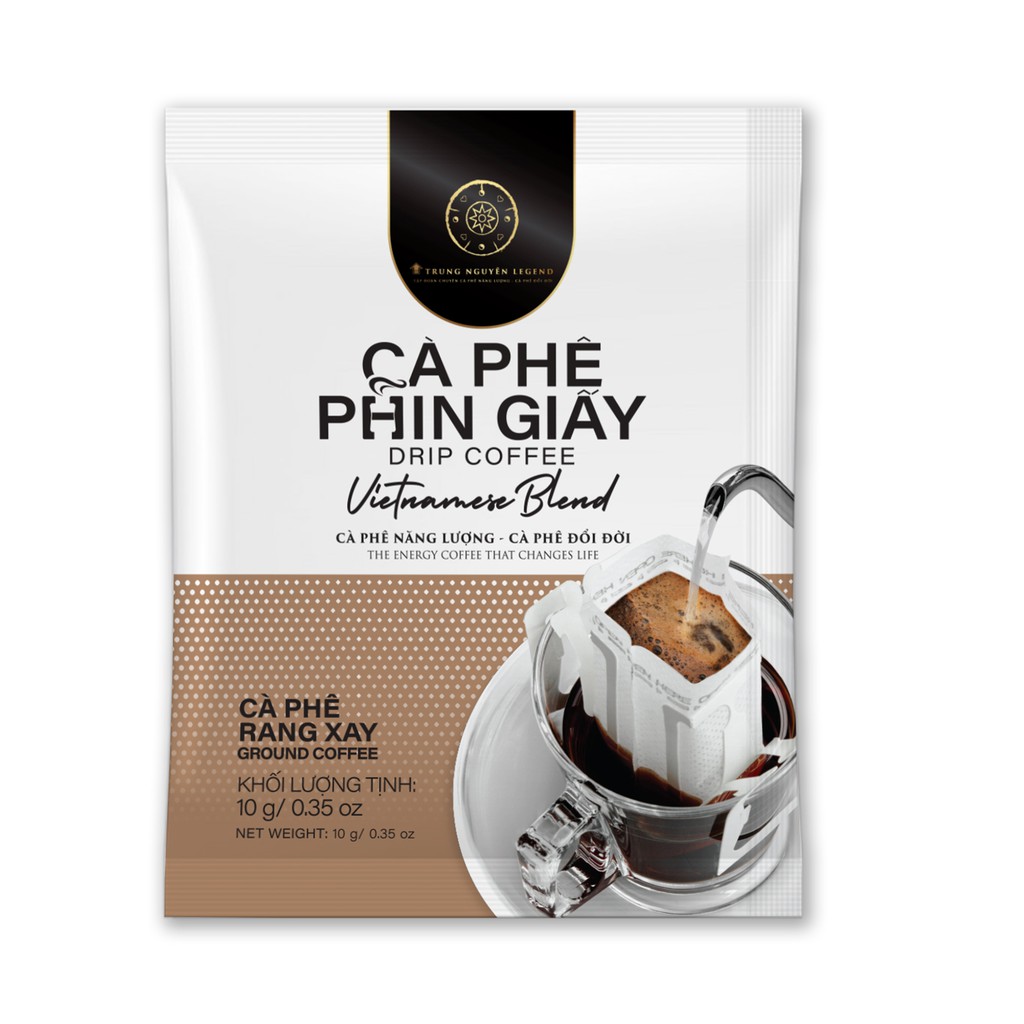 Cà phê phin giấy Vietnamese Blend - Trung Nguyên Legend - Hộp 10 gói x 10gr