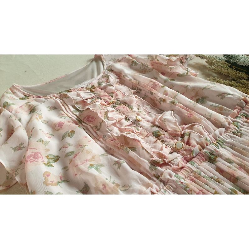 2hand- Đầm voan hoa xinh