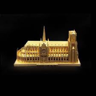 Mô hình thép 3D nhà thờ đức bà Paris