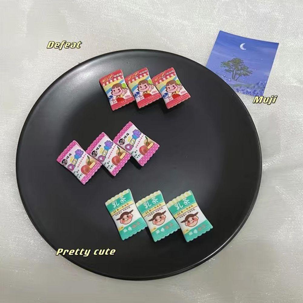 Kẹp Tóc Hình Kẹo Mút Thỏ Trắng Hoạt Hình WMES15H Bằng Nhựa Resin Phong Cách Hàn Quốc Cho Bé