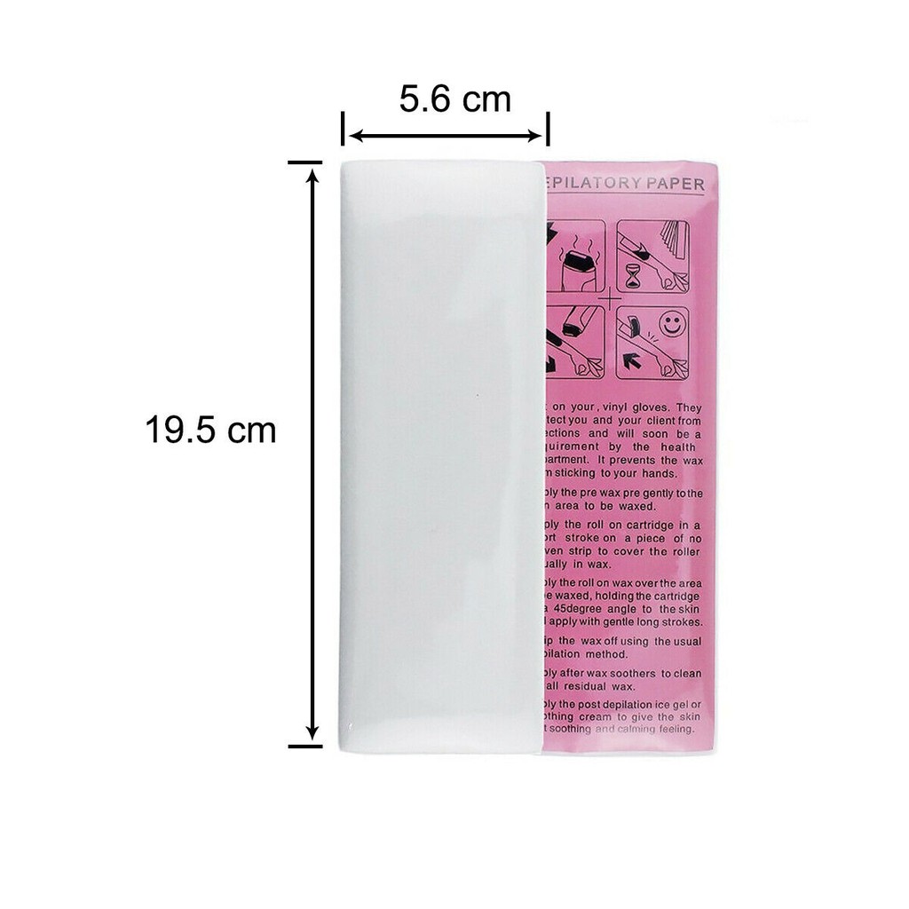 Giấy Wax Lông 100 Tờ - Miếng Wax Triệt Lông Chân Tay Nách Depilatory Paper - Kivovi