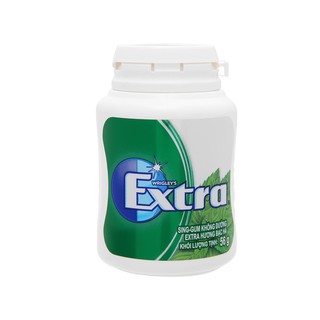 Kẹo cao su không đường Extra Bạc Hà hũ 56g