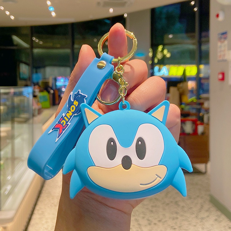 Móc Khóa Hình Búp Bê Hoạt Hình Sonic Đáng Yêu Bằng Silicon