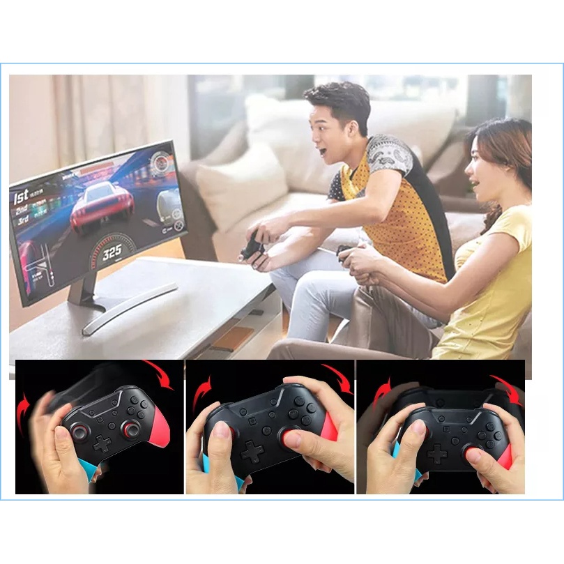 Tay cầm chơi game không dây SP5246 Pro controller wireless NS Nintendo Switch / Lite / PC steam