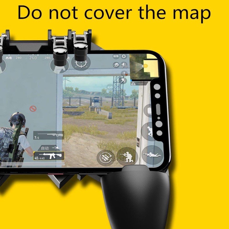 Tay cầm chơi game PUBG ak66 hỗ trợ đến 4 nút