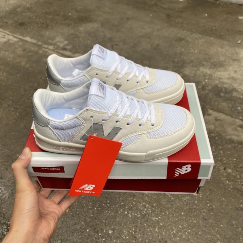 (VIDEO, ẢNH THẬT)giày thể thao Newbalance crt300 trắng bạc phản quang nam nữ *