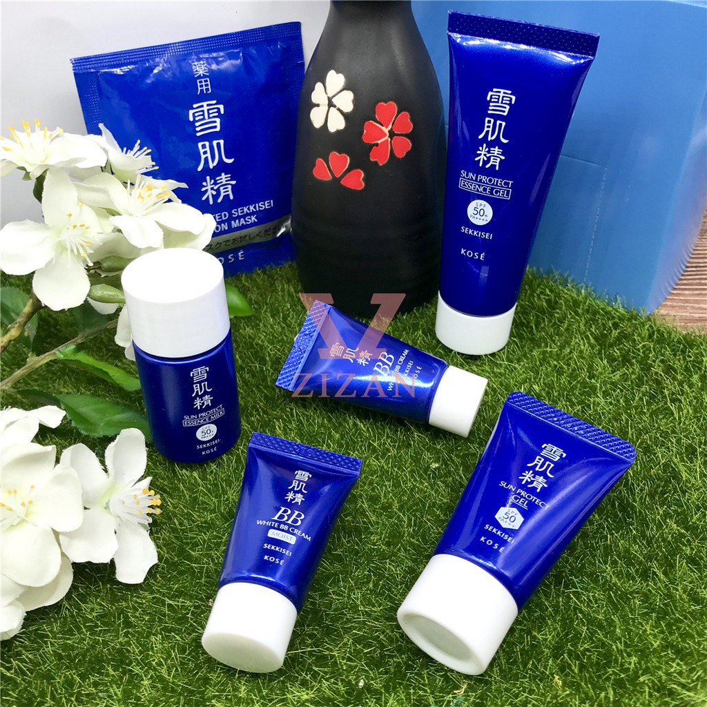 Kose Kem Chống Nắng Dạng Sữa SEKKISEI SUN PROTECT ESSENCE MILK SPF50/PA++++ 10g - Xách Tay Chính Hãng