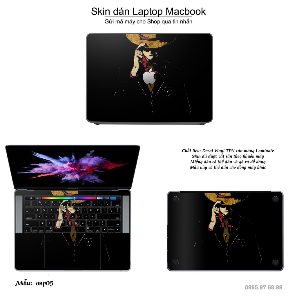 Skin dán Macbook mẫu người nhện Spiderman (đã cắt sẵn, inbox mã máy cho shop)