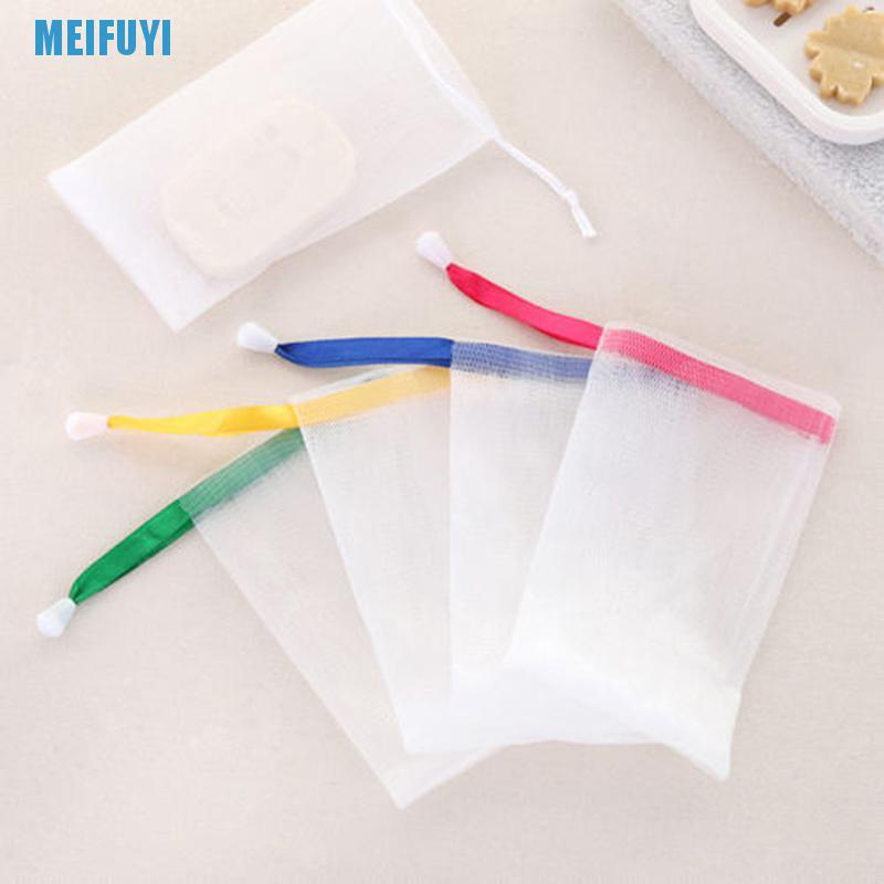 [Hàng mới về] Set 10 túi lưới tạo bọt xà phòng tắm chăm sóc da dễ sử dụng 439v