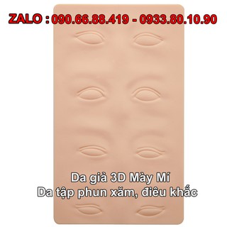 Da giả 3D Mày - tập phun xăm, điêu khắc