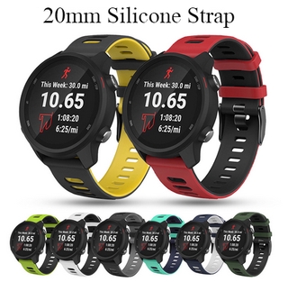 Dây đeo silicon 20mm cho Garmin Forerunner245 Garmin Approach S40 Forerunner 645 vivoactive 3