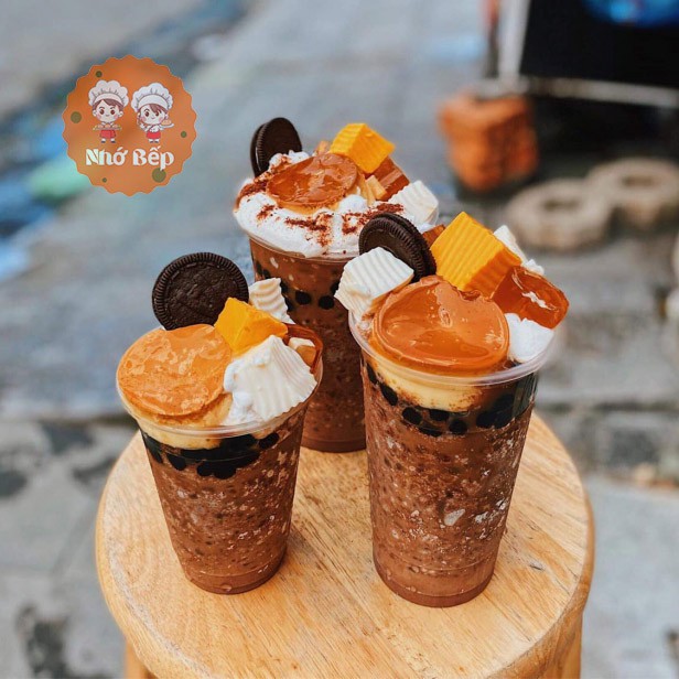 Set Milo Dầm, Ca Cao Dầm ( Set Lớn) Tặng Kèm Công Thức Và Pudding - NHỚ BẾP