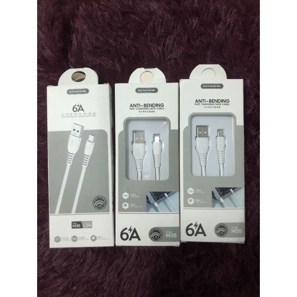Cáp sạc cổng micro sendem M35 dài 1 mét