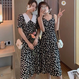 ĐẦM MAXI HOA CÚC CỔ ÉN