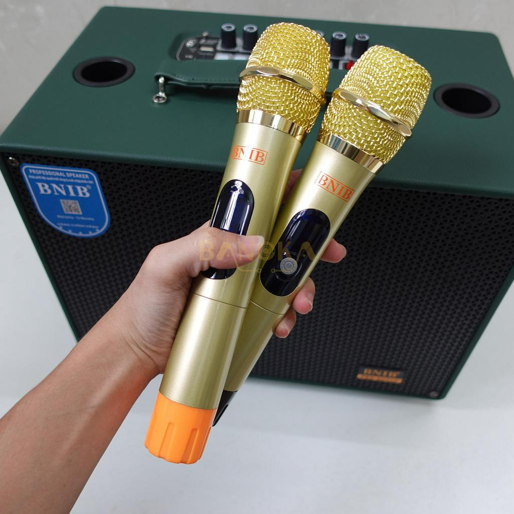 Loa xách tay karaoke BNIB B-8S Bass 20 kèm 2 tay micro VHF cao cấp, bảo hành 12 tháng