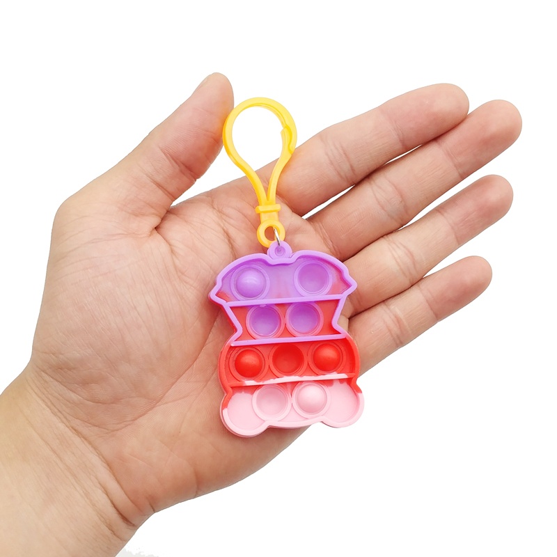 Đồ Chơi Pop It Nhiều Màu Có Móc Khóa BB012 - Hình Monster (Sắc Độ Màu Giao Ngẫu Nhiên)