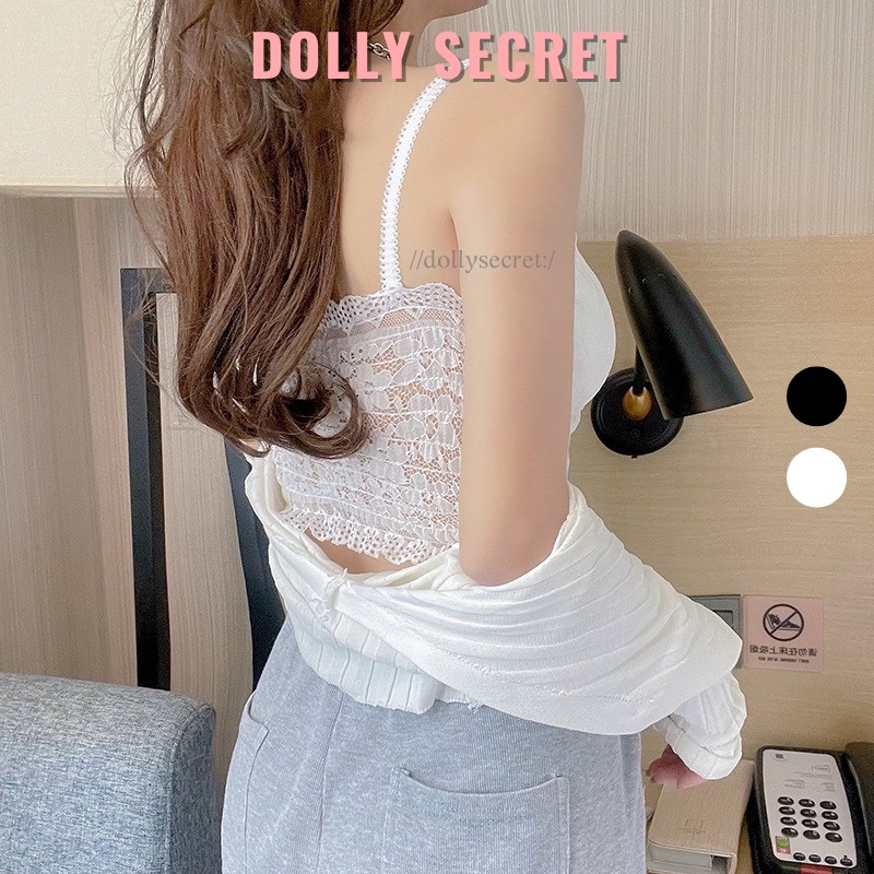 Áo Lót Bralette Ren Sexy Lưng Chun Co Dãn DOLLY SECRET A25