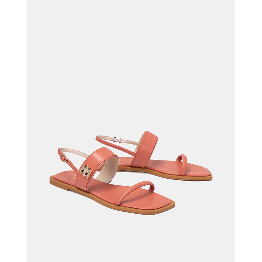 Giày Sandal 1cm Nữ Thời Trang JUNO Phối Khoá Wave SD01120